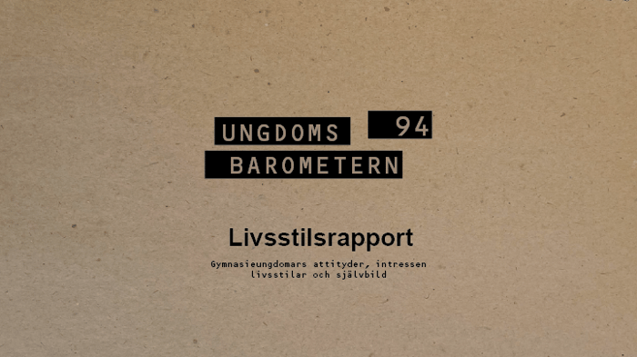 Livsstilsrapport 1994