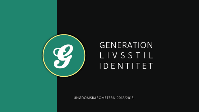 2013 Generation livsstil identitet